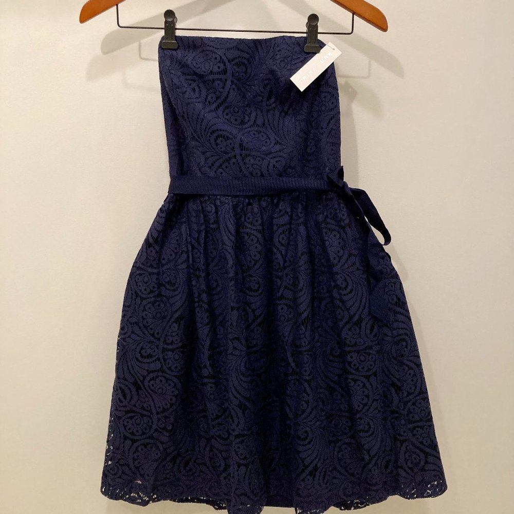 Lace Trina Turk Strapless Mini Party Dress NWT